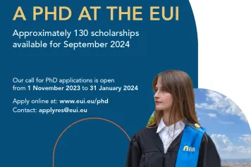Ouverture de l’appel à candidatures pour la Bourse de doctorat de l’IUE - « European University Institute - EUI »