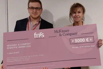 Félicitations à Julien Olivet pour son Prix McKinsey-FNRS 2022 
