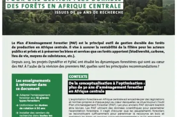 Cap sur les forêts d'Afrique centrale