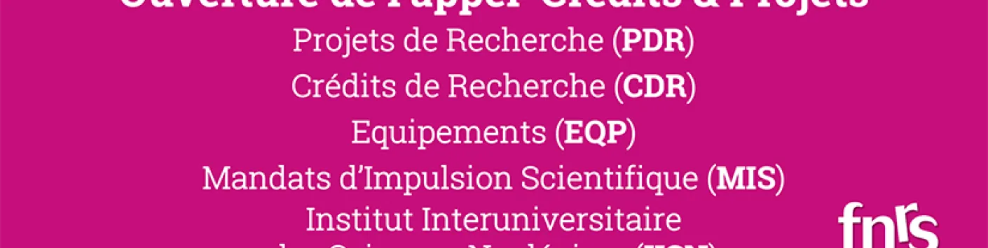 Ouverture de l'appel Crédits et Projets 2022