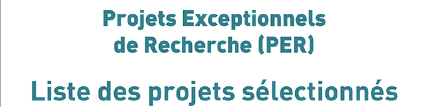 Call for Exceptional Research Projects (PER) Coronavirus