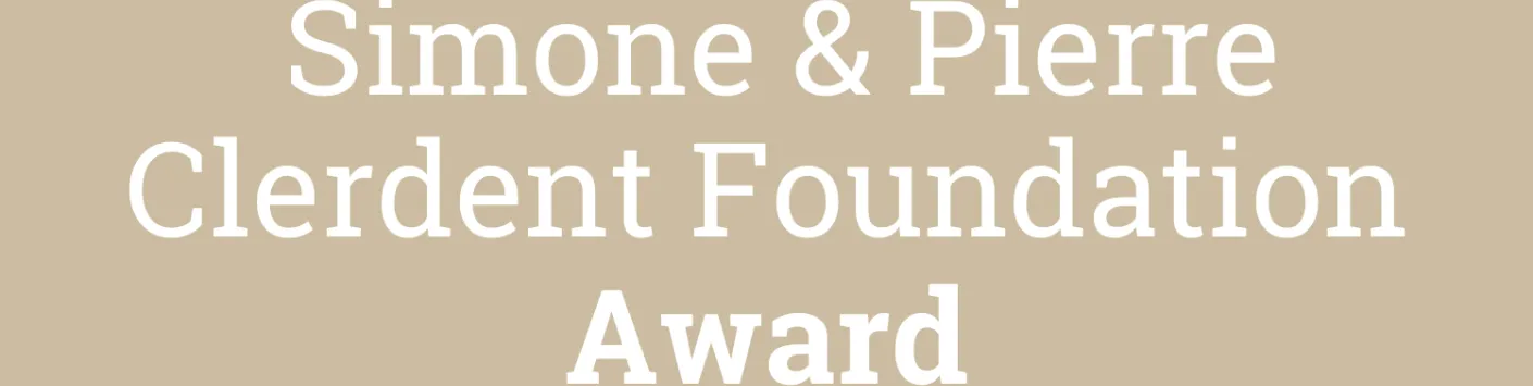Opening of the 2024 Simone & Pierre Clerdent Foundation Award