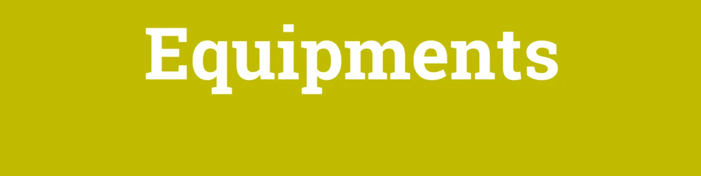 Results of the call Credits and Projects : Equipments 