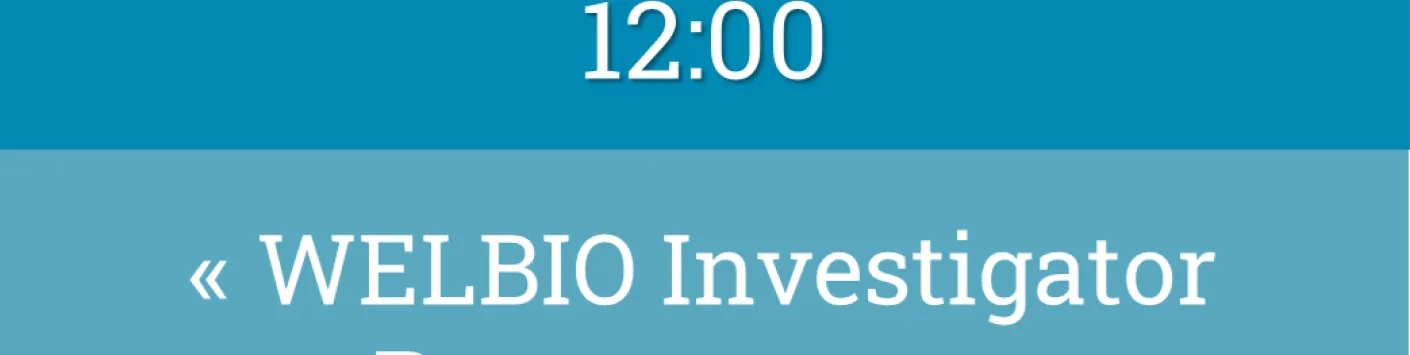 WEBINAIRE WELBIO, 22 septembre, 12:00